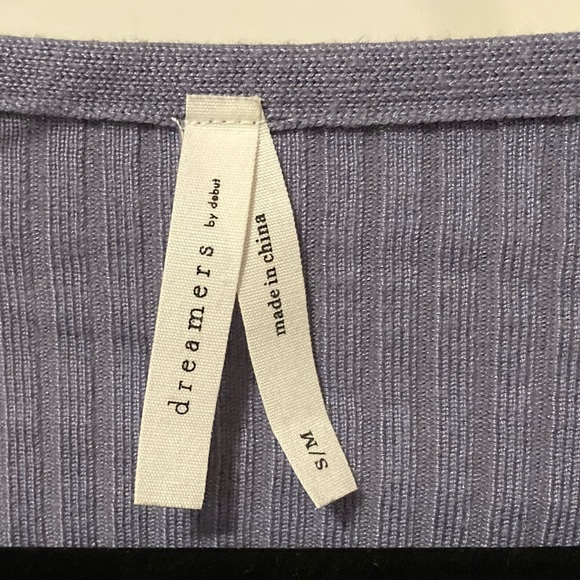 Purple tie up crop top size S - Picture 3 of 3